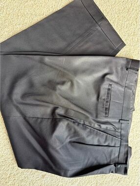 Solid black 46x30 Linea Uomo dress pants